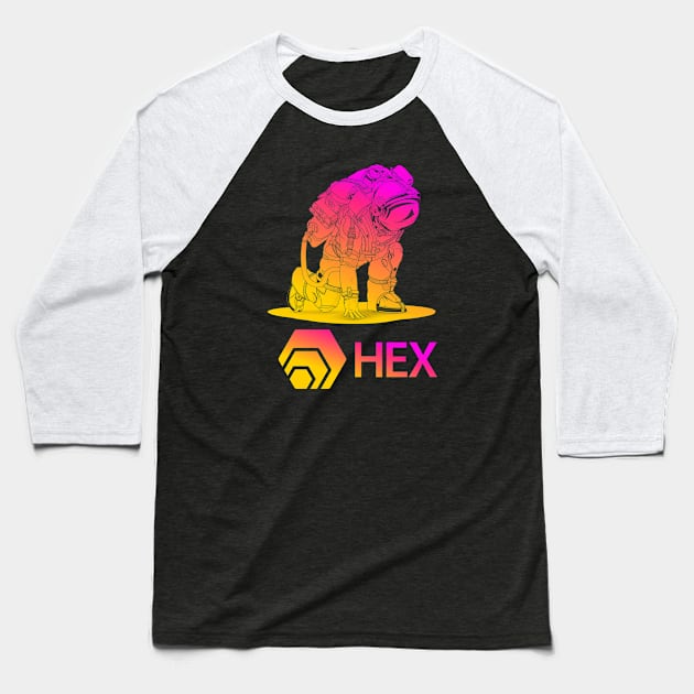 Hex coin Crypto coin Cryptocurrency Baseball T-Shirt by JayD World